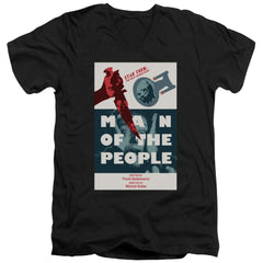 Star Trek TNG Season 6 Episode 3 Men's 30/1 Cotton Slim V-Neck T-Shirt