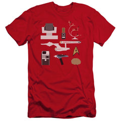 Star Trek TOS Gift Set Men's Ultra-Soft 30/1 Cotton Slim Short-Sleeve T-Shirt