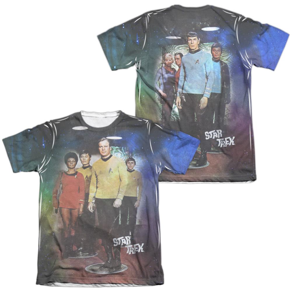 Star Trek Transport (Front/Back Print) Men's Regular Fit Poly Cotton Short-Sleeve T-Shirt