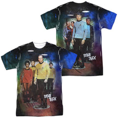 Star Trek Transport (Front/Back Print) Men's Regular Fit Polyester Short-Sleeve T-Shirt