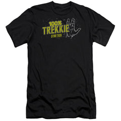 Star Trek Trekkie Men's Ultra-Soft 30/1 Cotton Slim Short-Sleeve T-Shirt