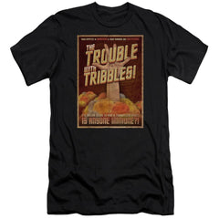 Star Trek Tribbles: The Movie Men's Ultra-Soft 30/1 Cotton Slim Short-Sleeve T-Shirt