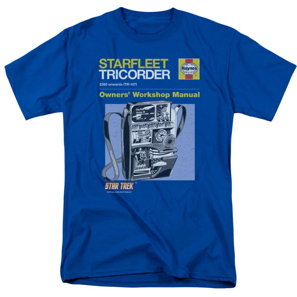 Star Trek Tricorder Manual Men's 18/1 Cotton Short-Sleeve T-Shirt