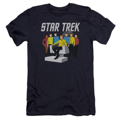 Star Trek Vector Crew Men's Ultra-Soft 30/1 Cotton Slim Short-Sleeve T-Shirt