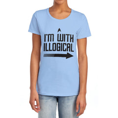 Star Trek With Illogical Women's 18/1 Cotton Short-Sleeve T-Shirt