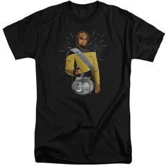 Star Trek Worf 30 Men's 18/1 Tall Cotton Short-Sleeve T-Shirt