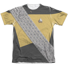 Star Trek Worf Uniform Men's Regular Fit Poly Cotton Short-Sleeve T-Shirt