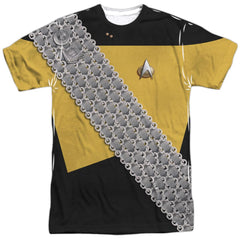 Star Trek Worf Uniform Men's Regular Fit Polyester Short-Sleeve T-Shirt