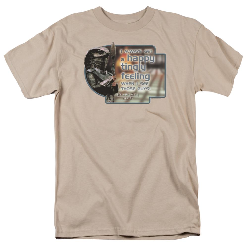 Stargate SG-1 Happy Feeling Men's 18/1 Cotton Short-Sleeve T-Shirt