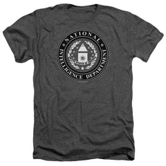 Stargate SG-1 NID Logo Men's 30/1 Heather 60 40 Poly Short-Sleeve T-Shirt