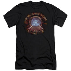 Stargate SG-1 Other Side Men's Ultra-Soft 30/1 Cotton Slim Short-Sleeve T-Shirt