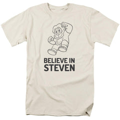 Steven Universe Believe In Steven Men's 18/1 Cotton Short-Sleeve T-Shirt