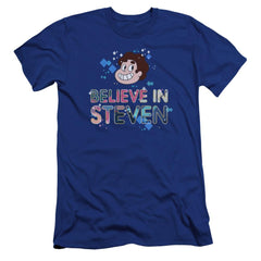 Steven Universe Believe Men's Ultra-Soft 30/1 Cotton Slim Short-Sleeve T-Shirt