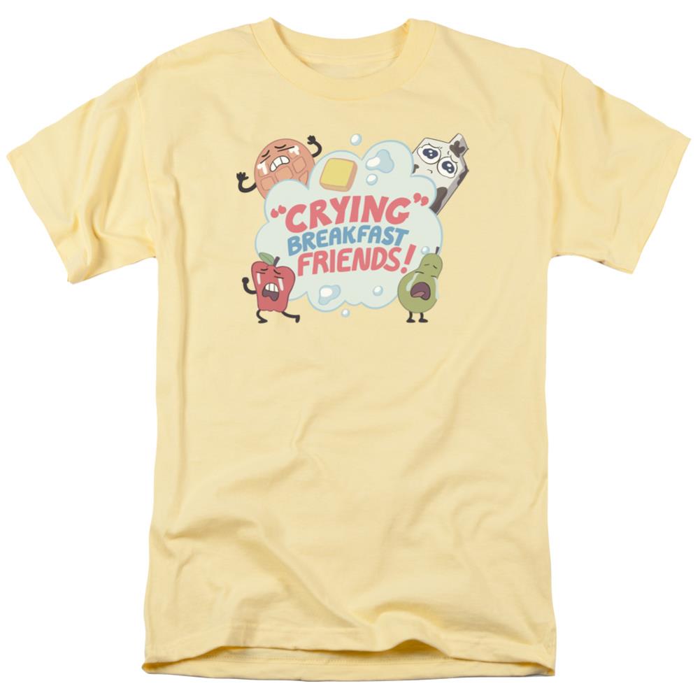 Steven Universe Crying Breakfast Friends Men's 18/1 Cotton Short-Sleeve T-Shirt