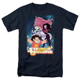 Steven Universe Crystal Gem Flag Men's 18/1 Cotton Short-Sleeve T-Shirt