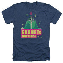 Steven Universe Garnets Universe Men's 30/1 Heather 60 40 Poly Short-Sleeve T-Shirt