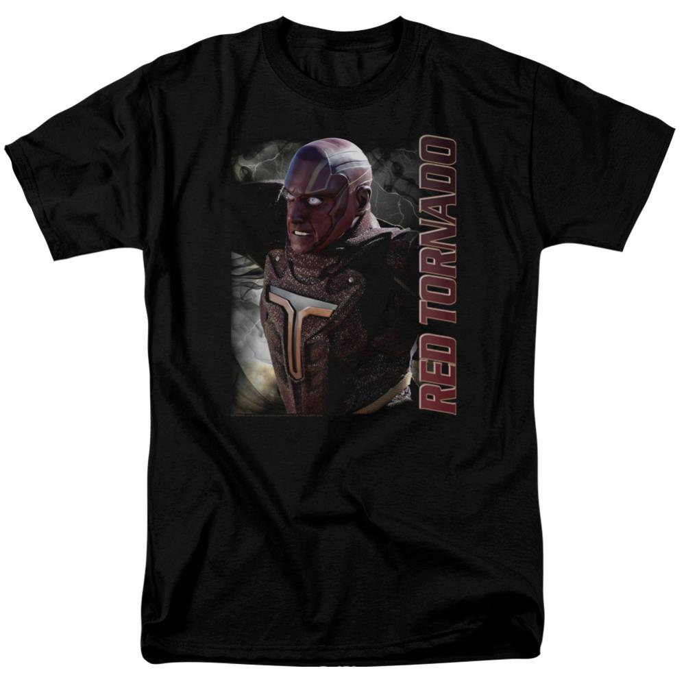 Supergirl Red Tornado Men's 18/1 Cotton SS T