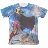 Supergirl Up In The Sky Men's Regular Fit Poly Cotton SS T