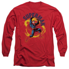 Superman A Name To Uphold Men's 18/1 Cotton LS T