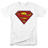 Superman Airbrush Shield Men's 18/1 Cotton SS T