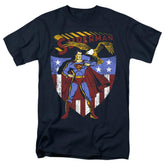 Superman All American Men's 18/1 Cotton SS T