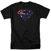 Superman Australian Shield Men's 18/1 Cotton SS T