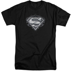 Superman Biker Metal Men's 18/1 Tall Cotton SS T