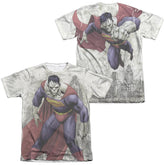 Superman Bizarro Sub (Front/Back Print) Men's Regular Fit Poly Cotton SS T