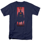 Superman Block Men's 18/1 Cotton SS T