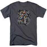 Superman Break On Through Men's 18/1 Cotton SS T