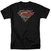 Superman Breaking Chain Logo Men's 18/1 Cotton SS T