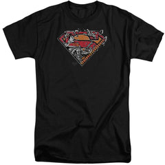 Superman Breaking Chain Logo Men's 18/1 Tall Cotton SS T