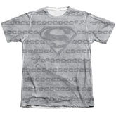Superman Breaking Chains All Over Men's Regular Fit Poly Cotton SS T