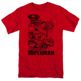 Superman Breaking Chains Men's 18/1 Cotton SS T