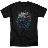 Superman Breaking Space Men's 18/1 Cotton SS T