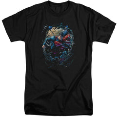 Superman Breaking Space Men's 18/1 Tall Cotton SS T