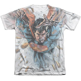 Superman Bullets In The Sky Men's Regular Fit Poly Cotton SS T