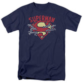 Superman Chain Breaking Men's 18/1 Cotton SS T
