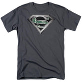 Superman Circuitry Logo Men's 18/1 Cotton SS T