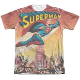 Superman City Flying Men's Regular Fit Poly Cotton SS T