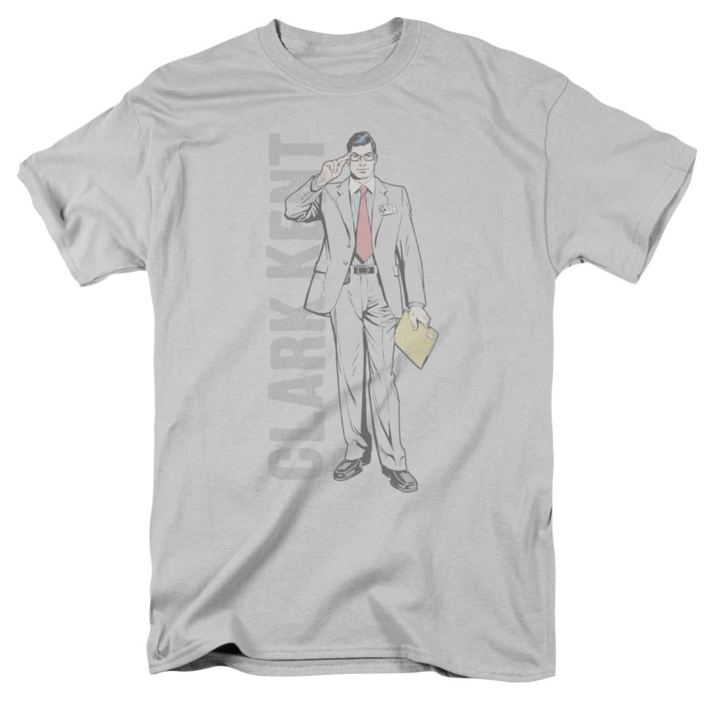 Superman Clark Kent Men's 18/1 Cotton SS T