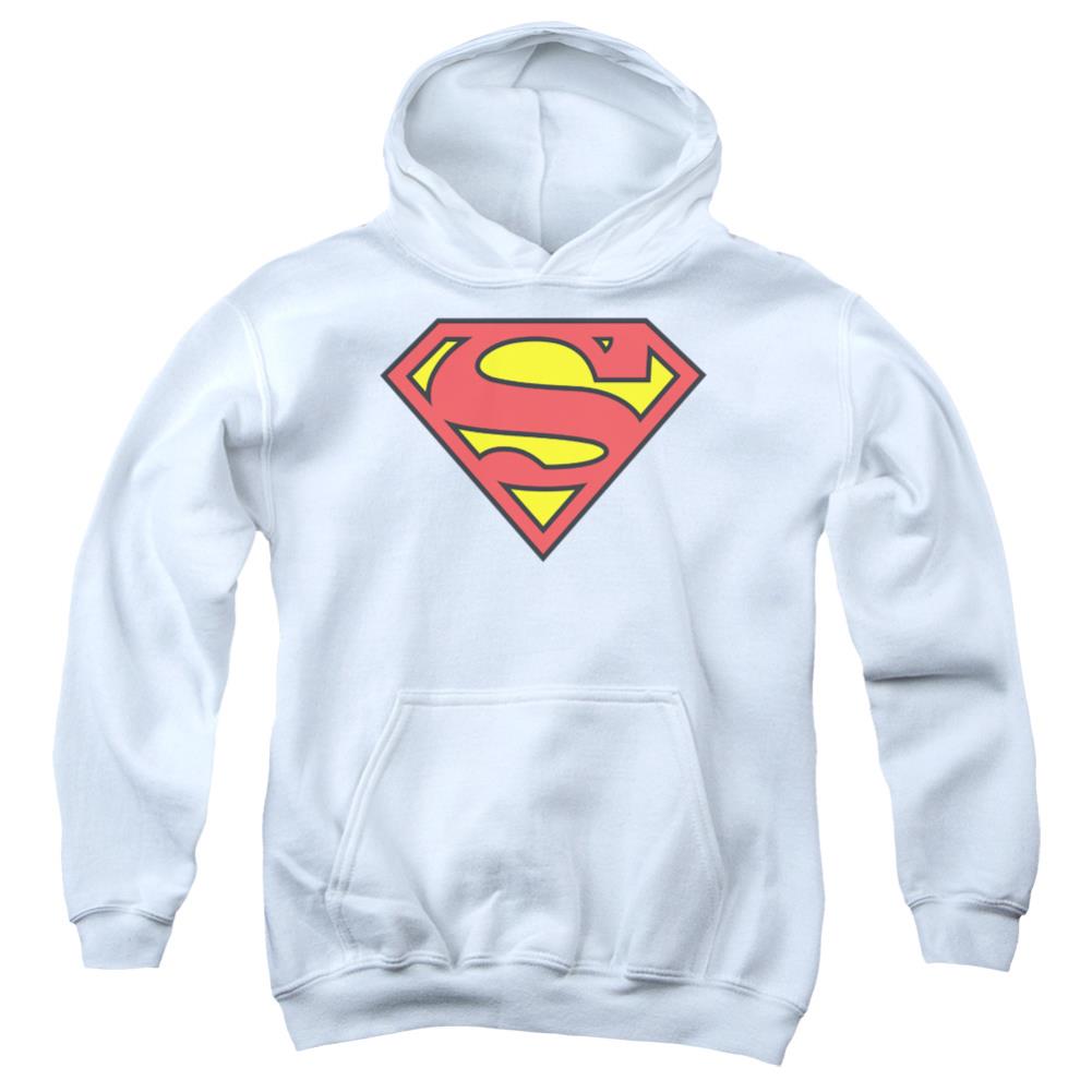 Superman Classic Logo Youth Cotton Poly Pull-Over Hoodie
