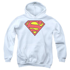 Superman Classic Logo Youth Cotton Poly Pull-Over Hoodie