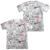 Superman Comic Page All Over Men's Regular Fit Poly Cotton SS T