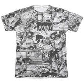 Superman Comic Strips Men's Regular Fit Poly Cotton SS T