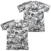 Superman Comic Strips Men's Regular Fit Poly Cotton SS T