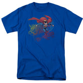 Superman Cool Word Supes Men's 18/1 Cotton SS T