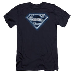 Superman Cyber Shield Men's Ultra-Soft 30/1 Cotton Slim SS T