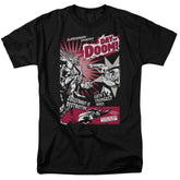 Superman Day Of Doom Men's 18/1 Cotton SS T