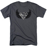 Superman Dirty Wings Men's 18/1 Cotton SS T